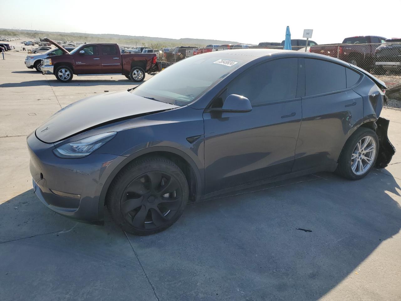 2021 Tesla Model Y VIN: 5YJYGDEEXMF288191 Lot: 75549924