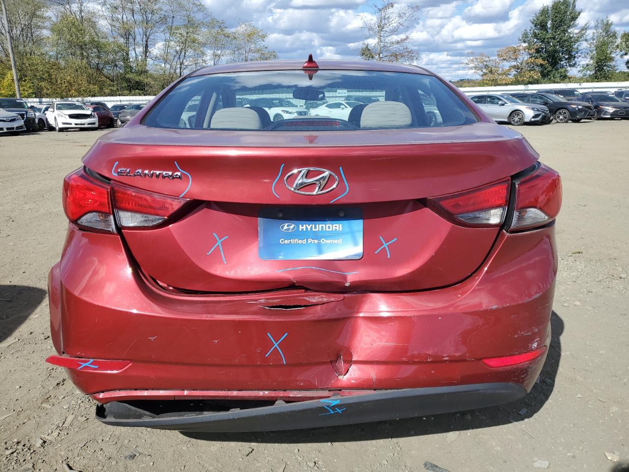 2016 Hyundai Elantra Se VIN: 5NPDH4AE4GH768606 Lot: 75995984