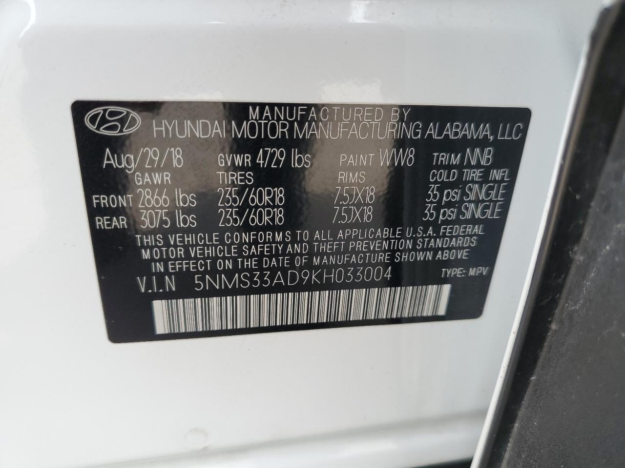 2019 Hyundai Santa Fe - Image 13