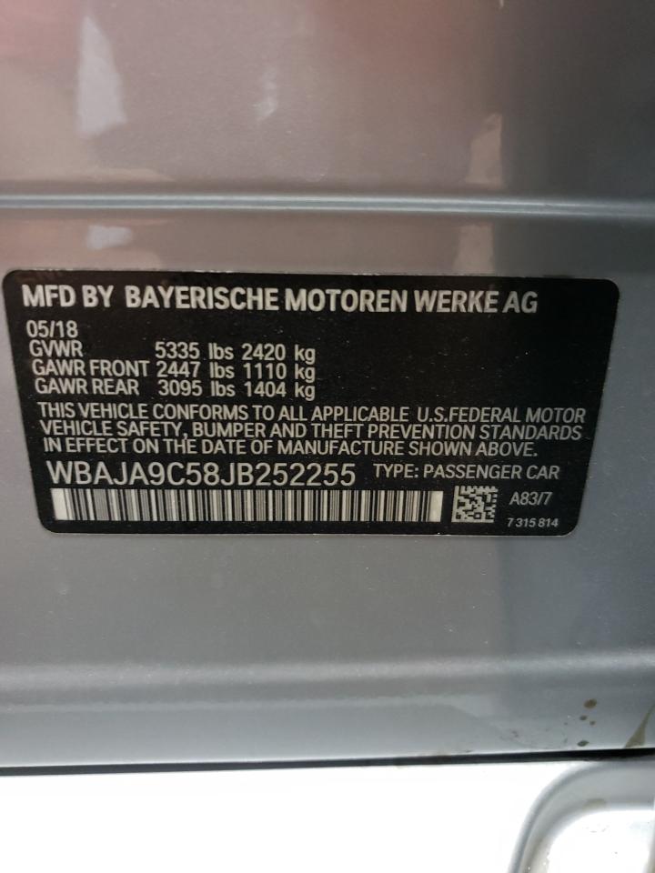 WBAJA9C58JB252255 2018 BMW 530E