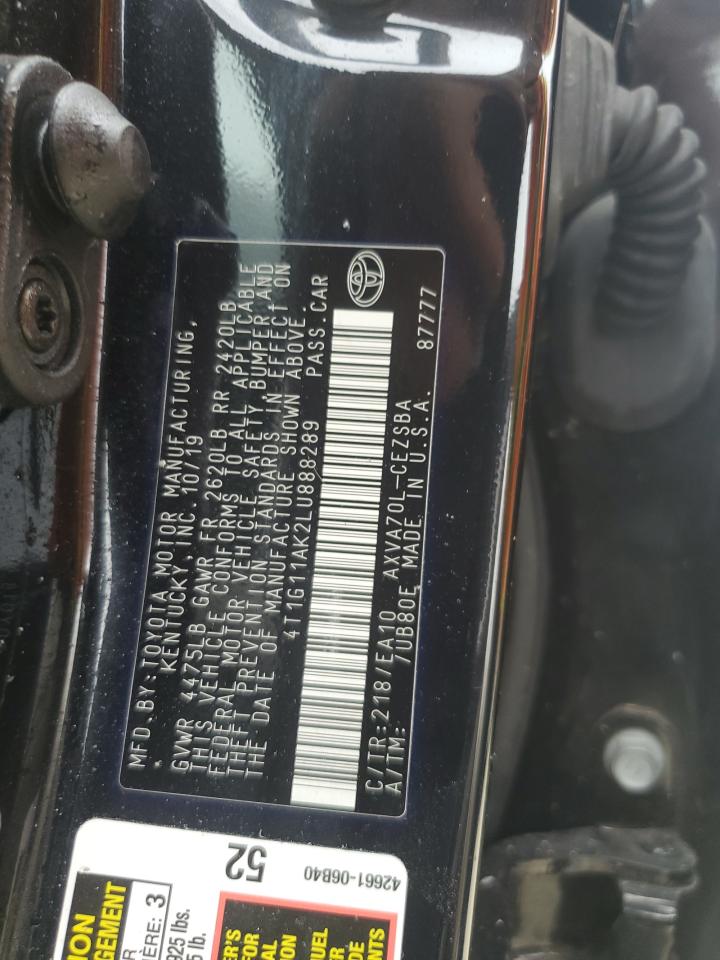 4T1G11AK2LU888289 2020 TOYOTA CAMRY - Image 13