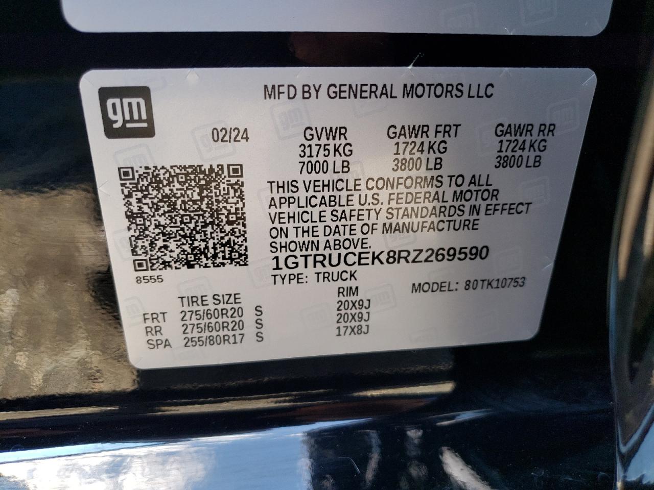 1GTRUCEK8RZ269590 2024 GMC Sierra K1500 Elevation