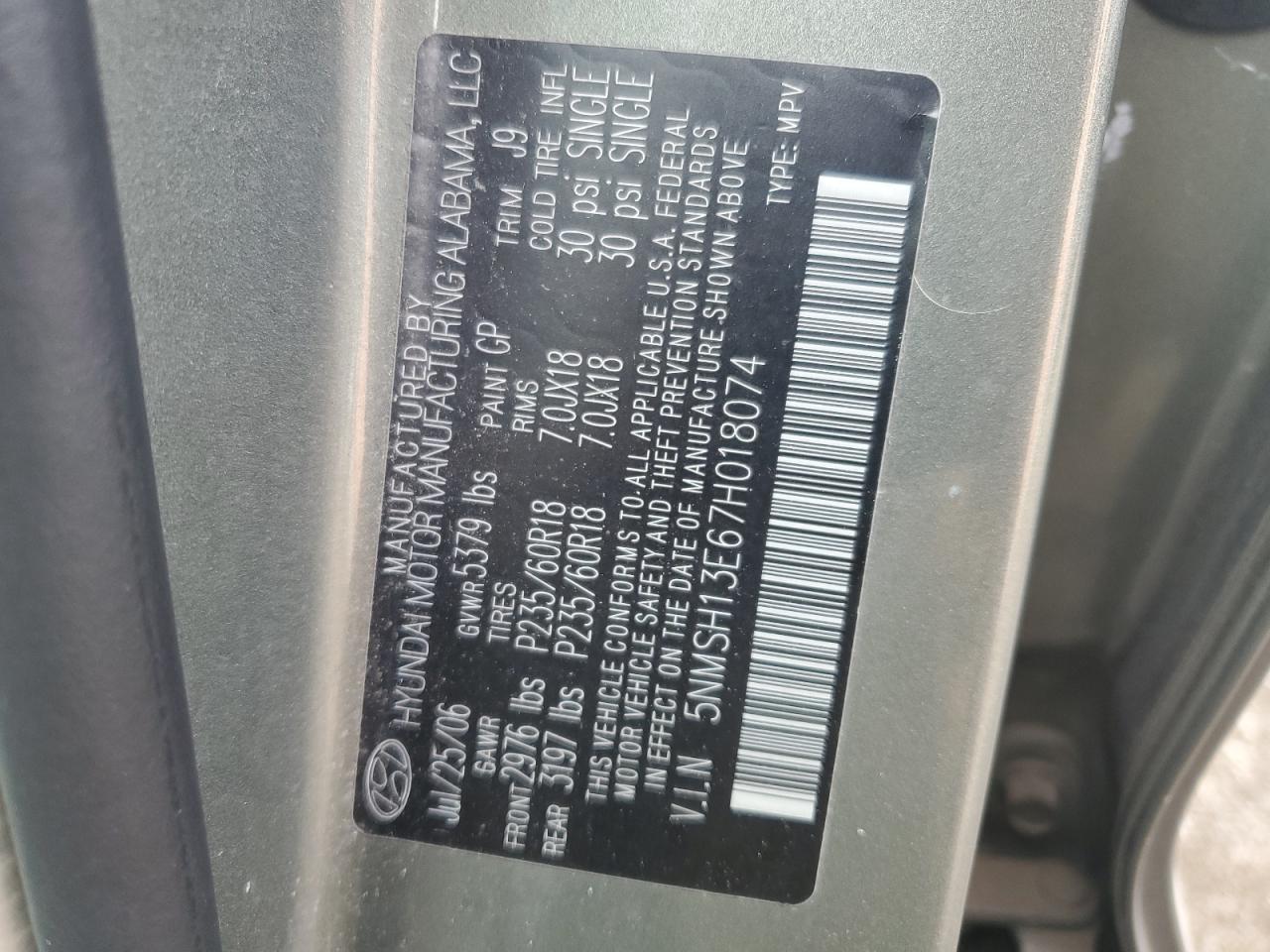 2007 Hyundai Santa Fe - Image 15