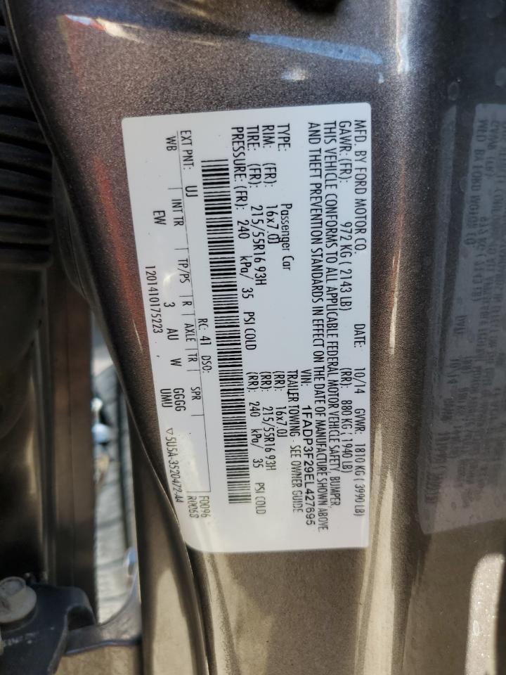 1FADP3F29EL427695 2014 Ford Focus Se