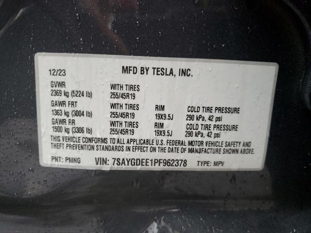 7SAYGDEE1PF962378 Tesla Model Y  13