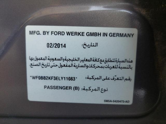 WF0BB2KF3ELY11083 - 2014 FORD FOCUS - #77922164