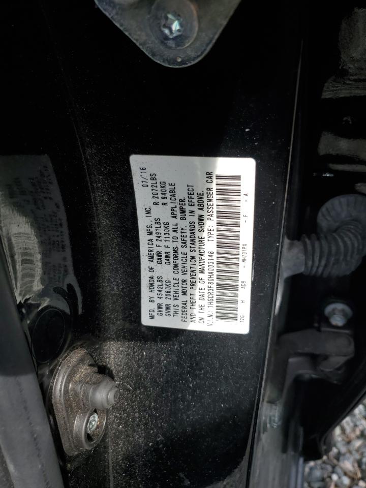 1HGCR3F80HA003148 2017 Honda Accord Exl