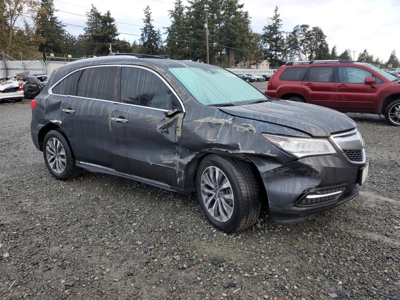 VIN 5FRYD4H6XEB030346 2014 ACURA MDX no.4