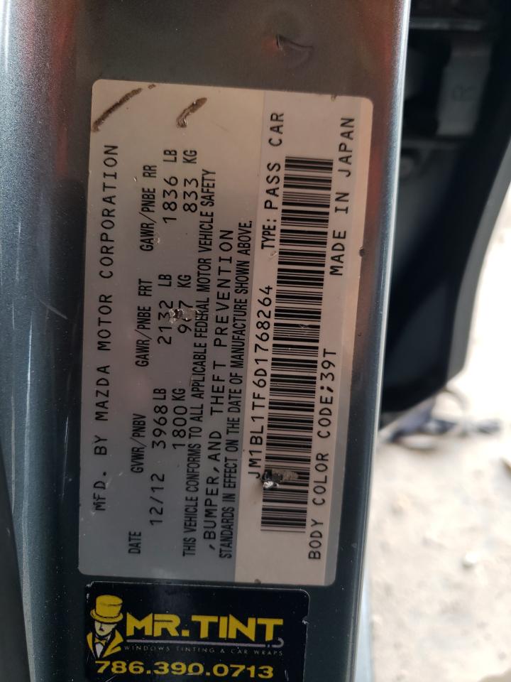 2013 Mazda 3 I VIN: JM1BL1TF6D1768264 Lot: 74671264