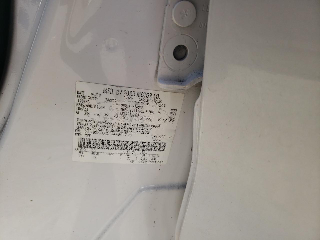 2010 Ford Edge Sel VIN: 2FMDK3JC6ABB41740 Lot: 76035934