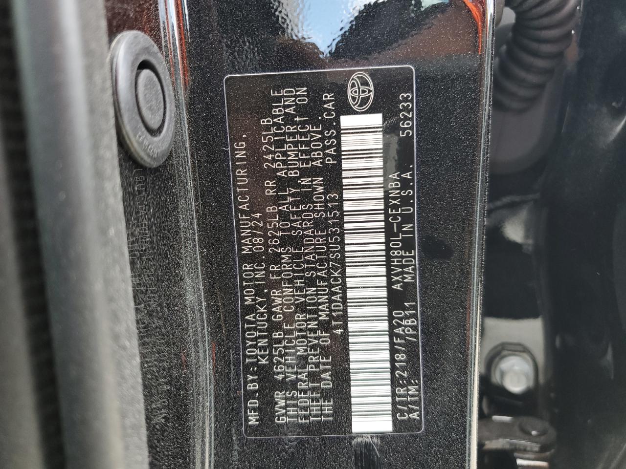 4T1DAACK7SU531513 2025 TOYOTA CAMRY - Image 12