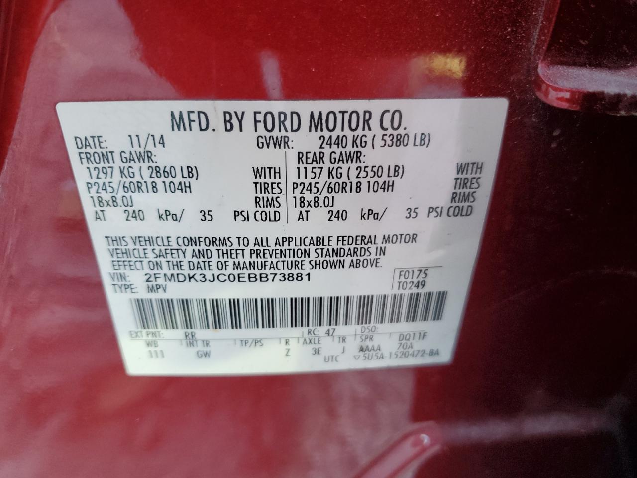 2014 Ford Edge - Image 13