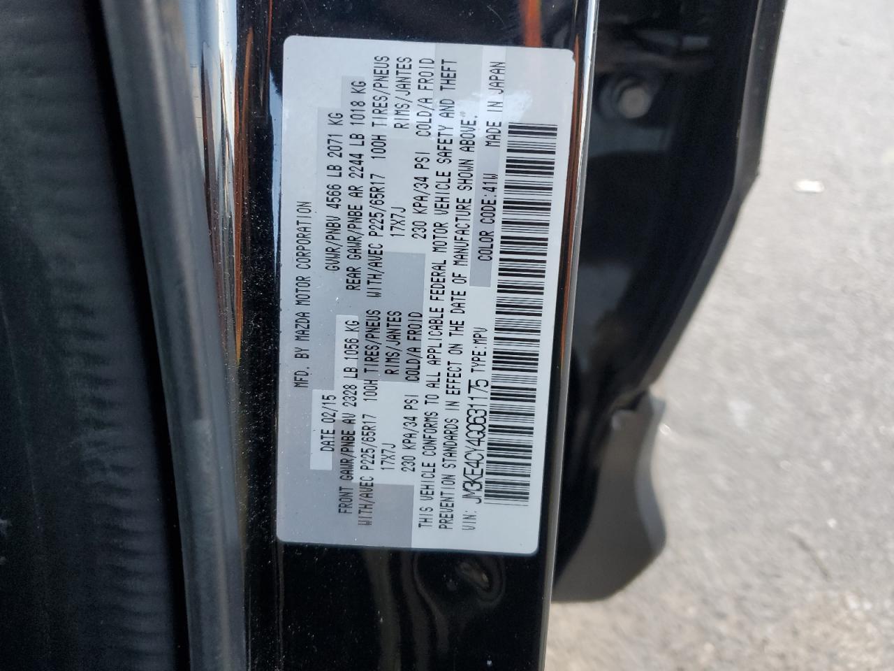 JM3KE4CY4G0631175 2016 Mazda Cx-5 Touring