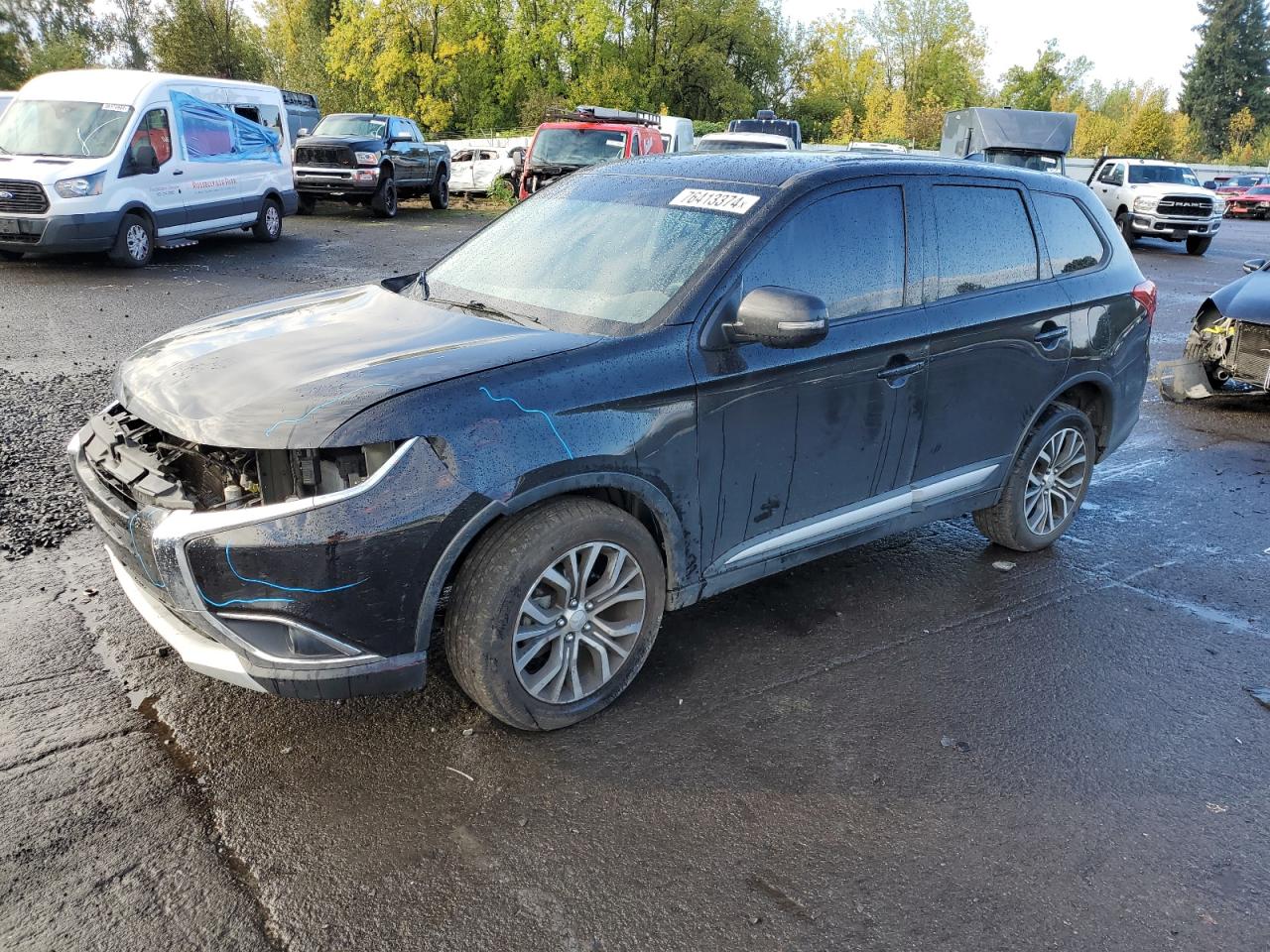 2018 Mitsubishi Outlander Se VIN: JA4AZ3A33JJ005669 Lot: 76413374