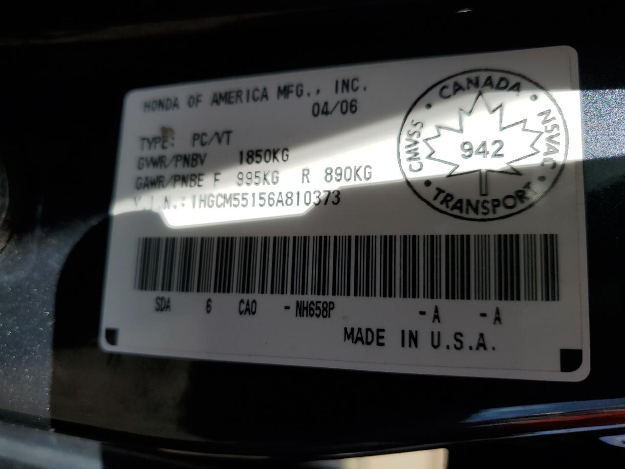 2006 Honda Accord - Image 12
