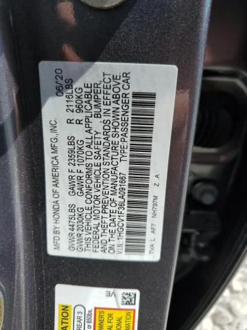 1HGCV1F36LA091667 Honda Accord SPO 13