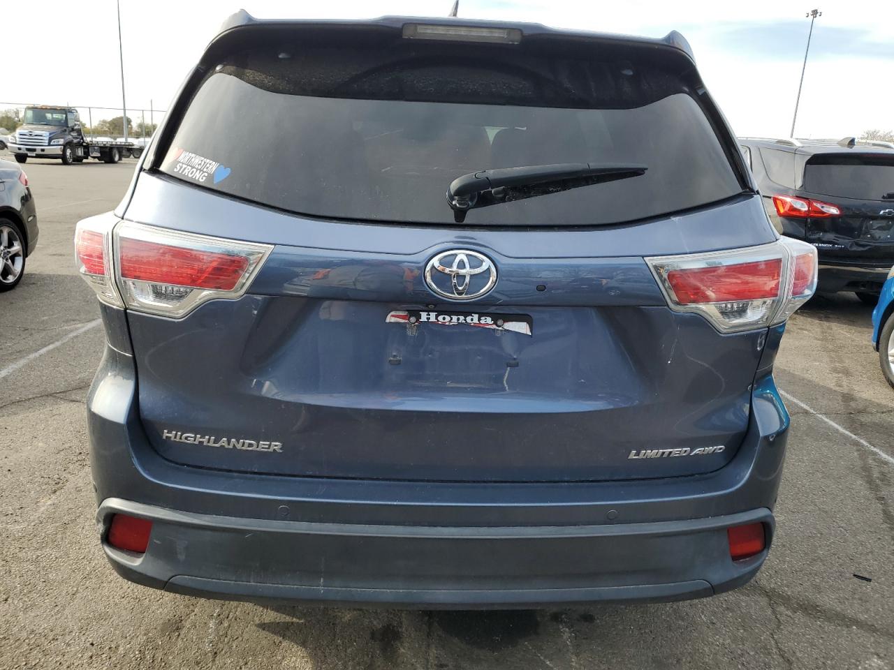 2015 Toyota Highlander Limited VIN: 5TDDKRFH7FS096485 Lot: 78159194