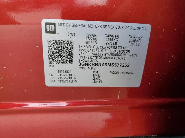 3GNKBBRA9MS577352 Chevrolet Blazer 1LT 14