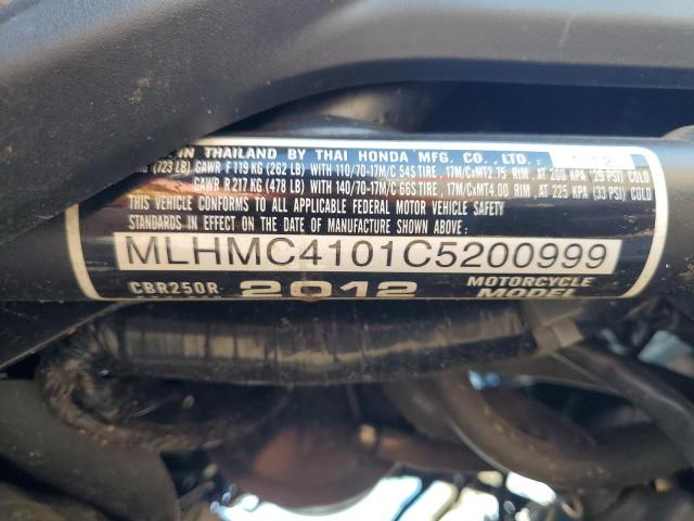 2012 HONDA CBR250 R