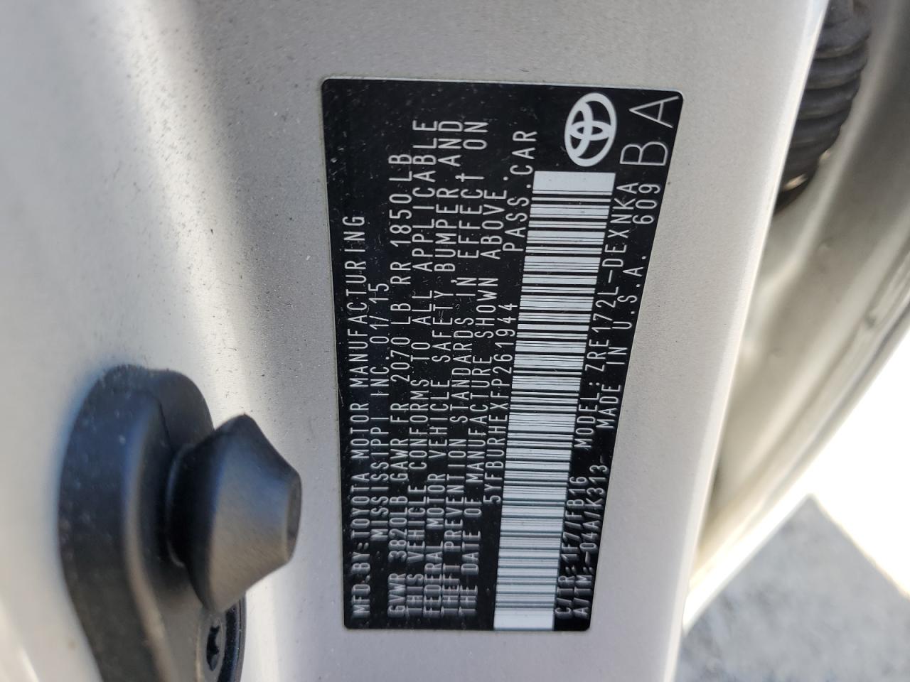 2015 Toyota Corolla - Image 13