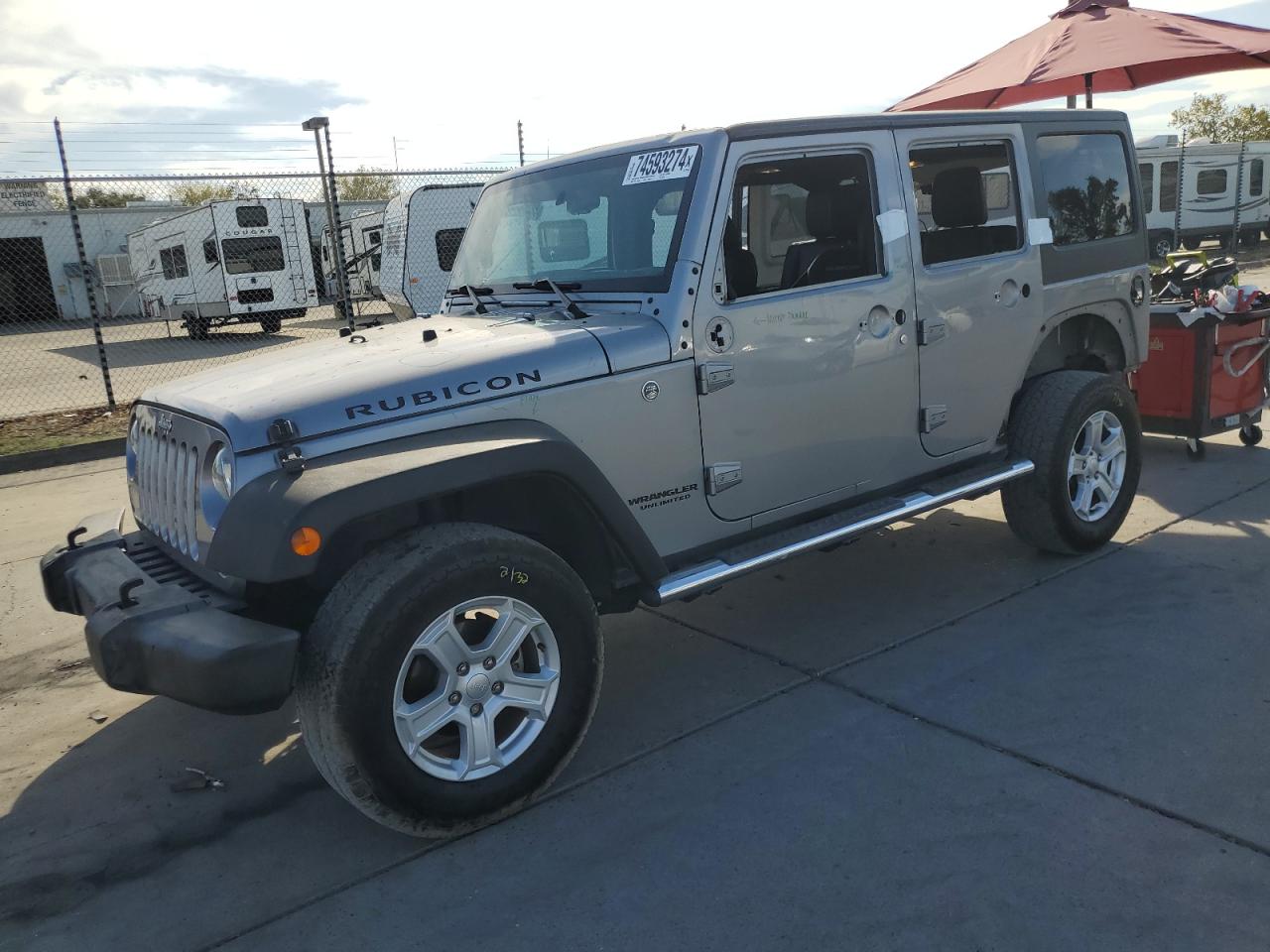 2016 Jeep Wrangler Unlimited Rubicon VIN: 1C4BJWFG6GL283834 Lot: 74593274