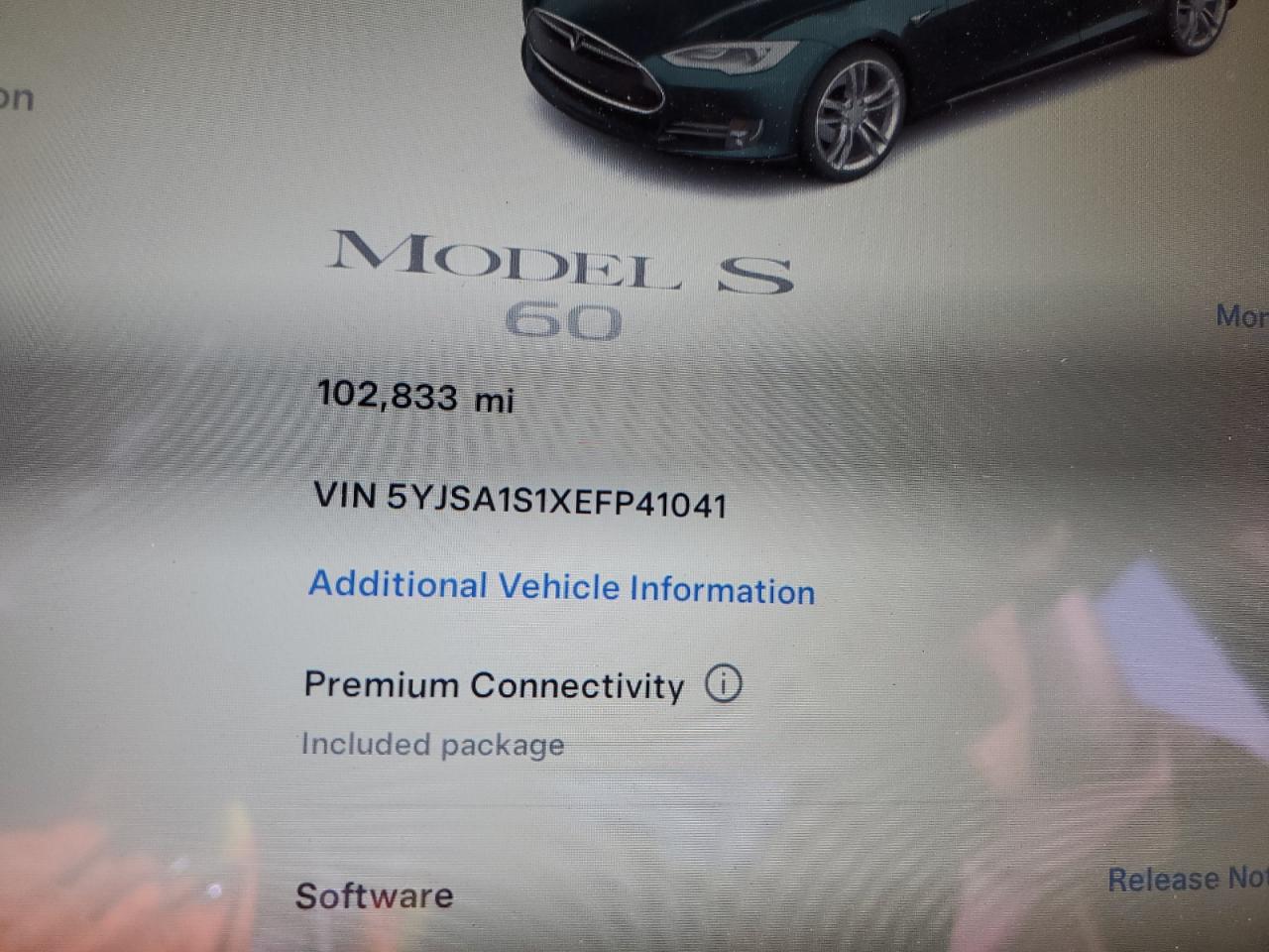 VIN 5YJSA1S1XEFP41041 2014 TESLA MODEL S no.9