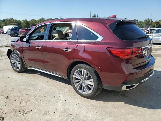  ACURA MDX 2018 Бургунді