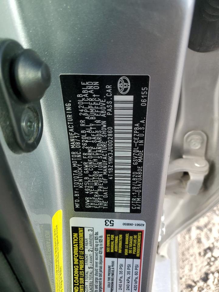 4T1BZ1HK3JU002860 2018 TOYOTA CAMRY - Image 13