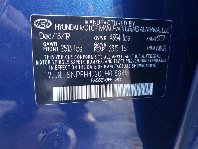 5NPEH4J20LH018849 Hyundai Sonata LIM 12