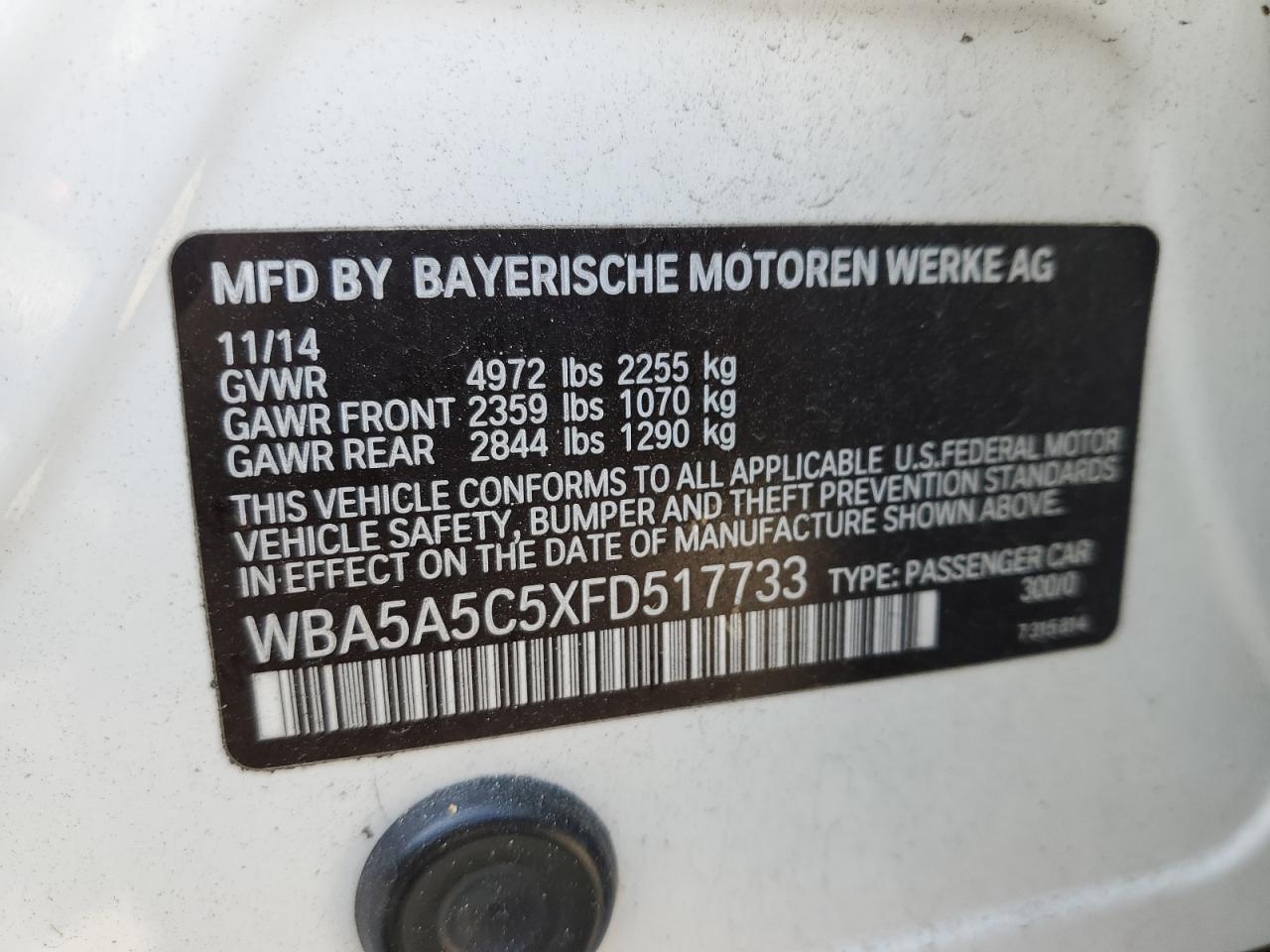 WBA5A5C5XFD517733 2015 BMW 528 I