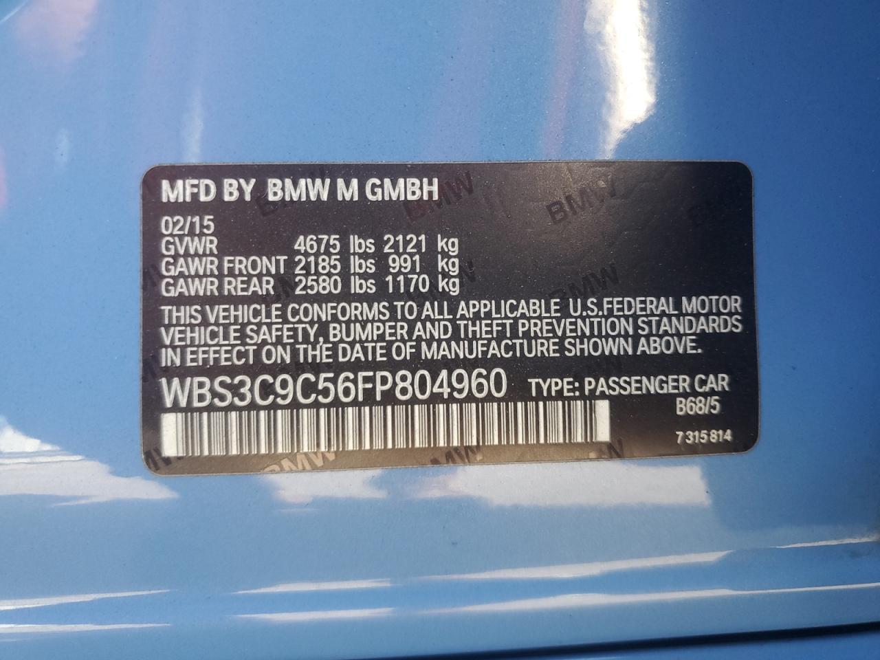 2015 BMW M3 - Image 14