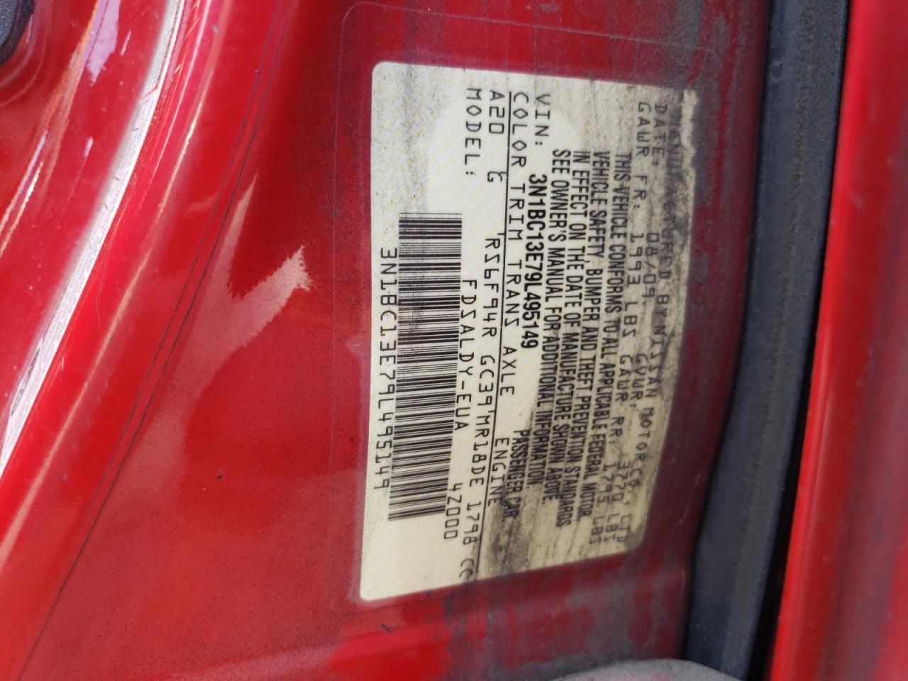 3N1BC13E79L495149 2009 Nissan Versa S