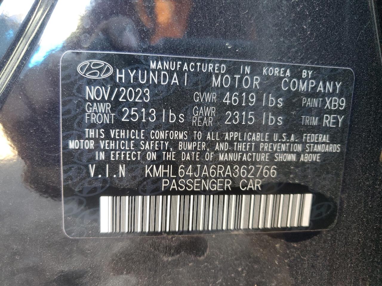 KMHL64JA6RA362766 2024 HYUNDAI SONATA - Image 15