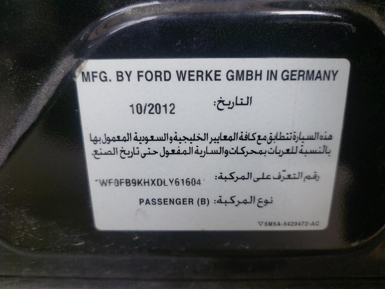 WF0FB9KHXDLY61604 - 2013 Ford Focus - #74657044