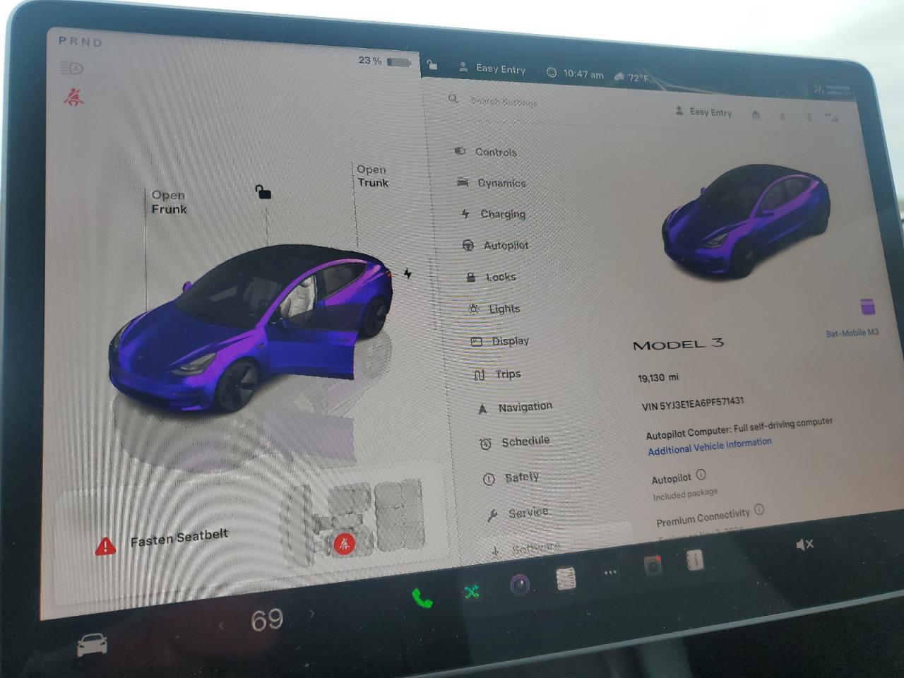 2023 Tesla Model 3 VIN: 5YJ3E1EA6PF571431 Lot: 75127984