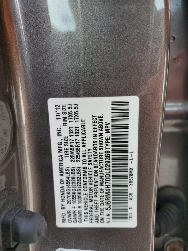 5J6RM4H70DL029369 2013 Honda Cr-V Exl