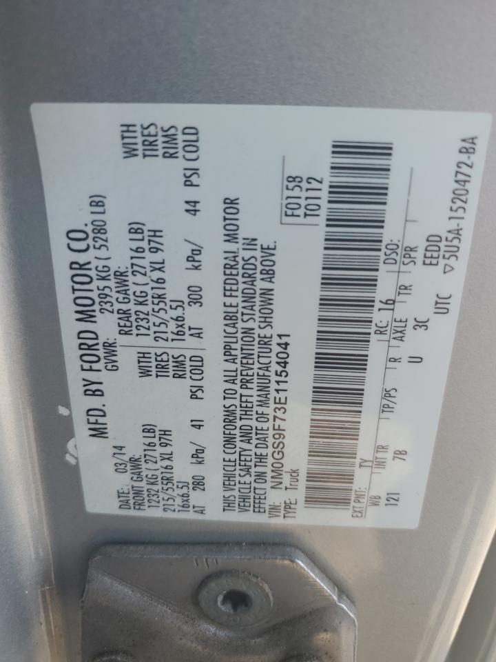 2014 Ford Transit Connect Xlt VIN: NM0GS9F73E1154041 Lot: 77102084