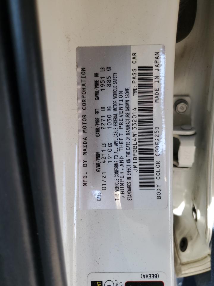 JM1BPBBL4M1332014 2021 Mazda 3 Select