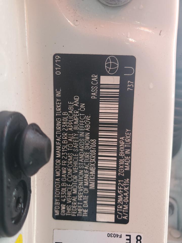 NMTKHMBX3KR087068 2019 Toyota C-Hr Xle