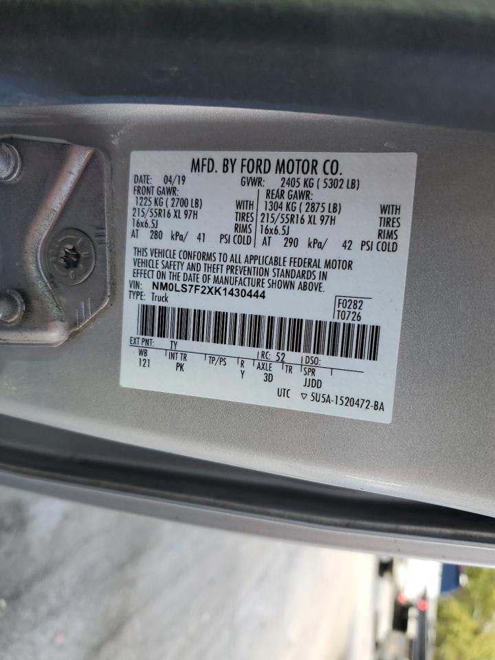 NM0LS7F2XK1430444 2019 Ford Transit Connect Xlt