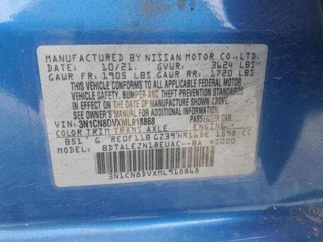 3N1CN8DVXML918868 Nissan Versa S 13