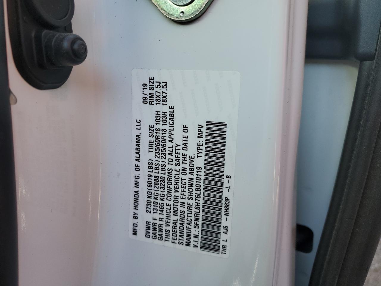 2020 Honda Odyssey - Image 12