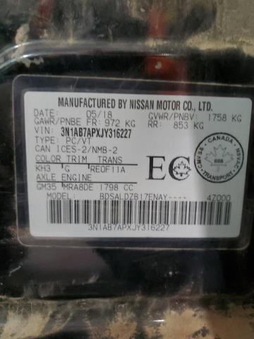 2018 NISSAN SENTRA S  