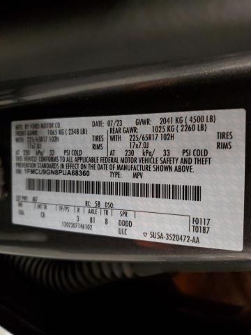 1FMCU9GN8PUA68360 Ford Escape Act  13