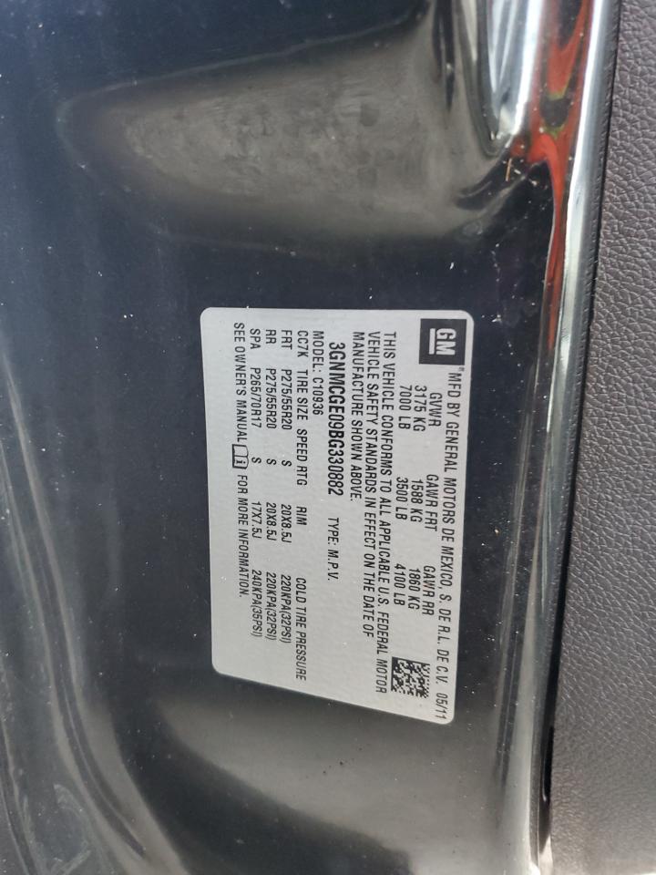 2011 Chevrolet Avalanche Ltz VIN: 3GNMCGE09BG330882 Lot: 74946164