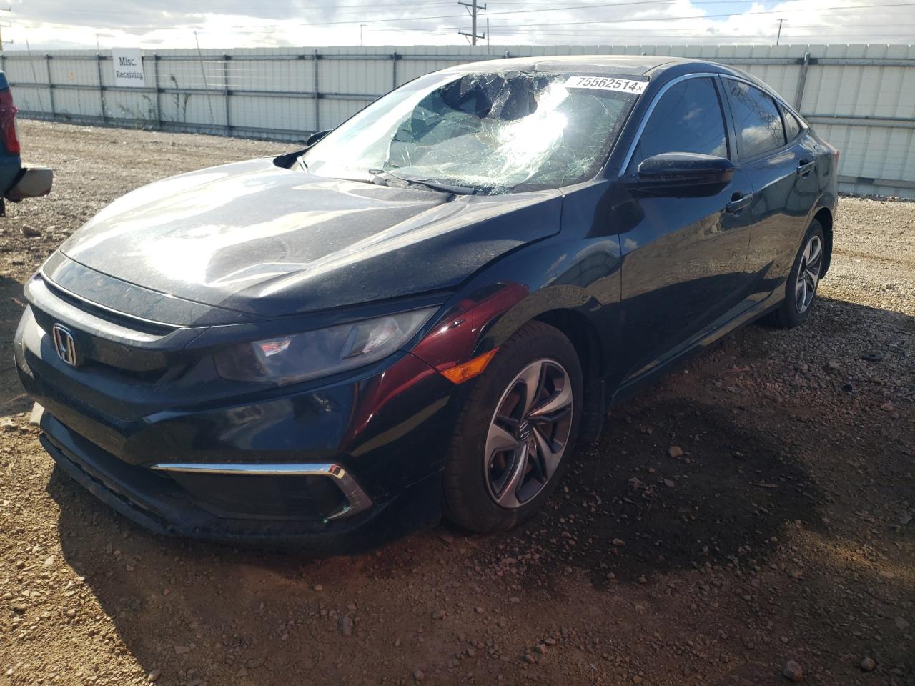 2019 Honda Civic Lx VIN: 19XFC2F64KE009612 Lot: 75562514