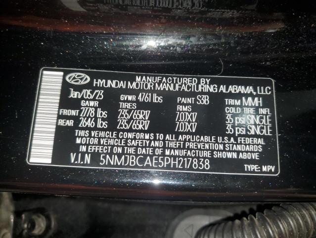 5NMJBCAE5PH217838 Hyundai Tucson SEL 13