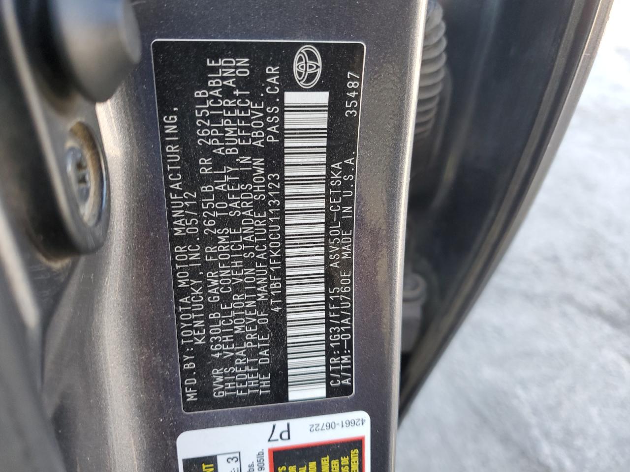 2012 Toyota Camry - Image 15