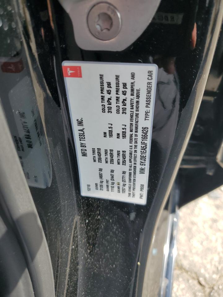 5YJ3E1EA5JF166426 2018 Tesla Model 3