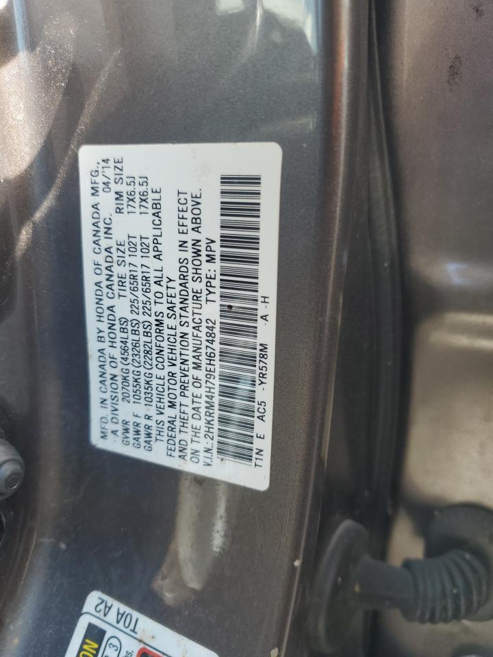 2HKRM4H79EH674842 2014 Honda Cr-V Exl